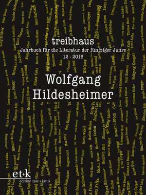 cover image of Wolfgang Hildesheimer